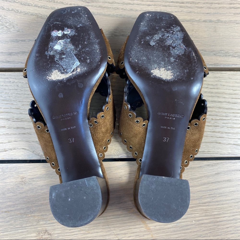Saint Laurent crisscross sandals - Picture 13 of 15